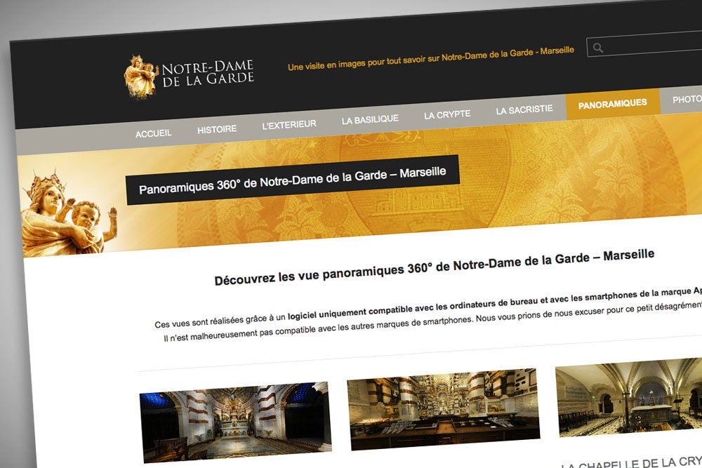 Site pour une visite interactive de Notre-Dame de la Garde