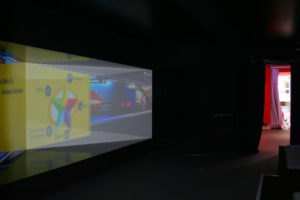 Animation vidéo effet miroir pour le stand de MPM