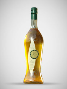 Bouteille et étiquette d'une huile de Provence